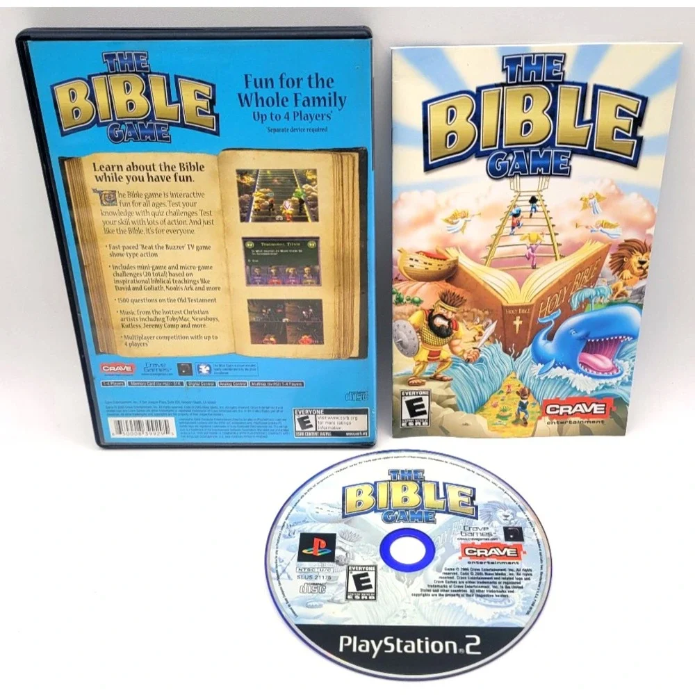 The Bible Game (Sony PlayStation 2, 2005)‎ CIB COMPLETE IN BOX